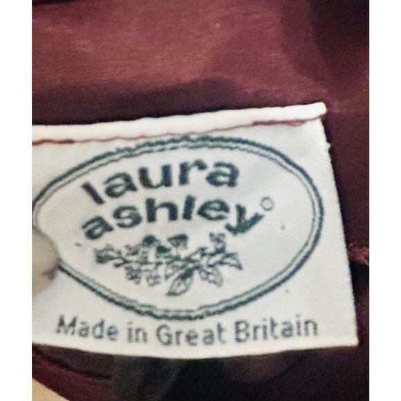 Laura Ashley Dress Womens Small Red Plaid Belted Vintage Prairie Cottagecore - Picture 4 of 13